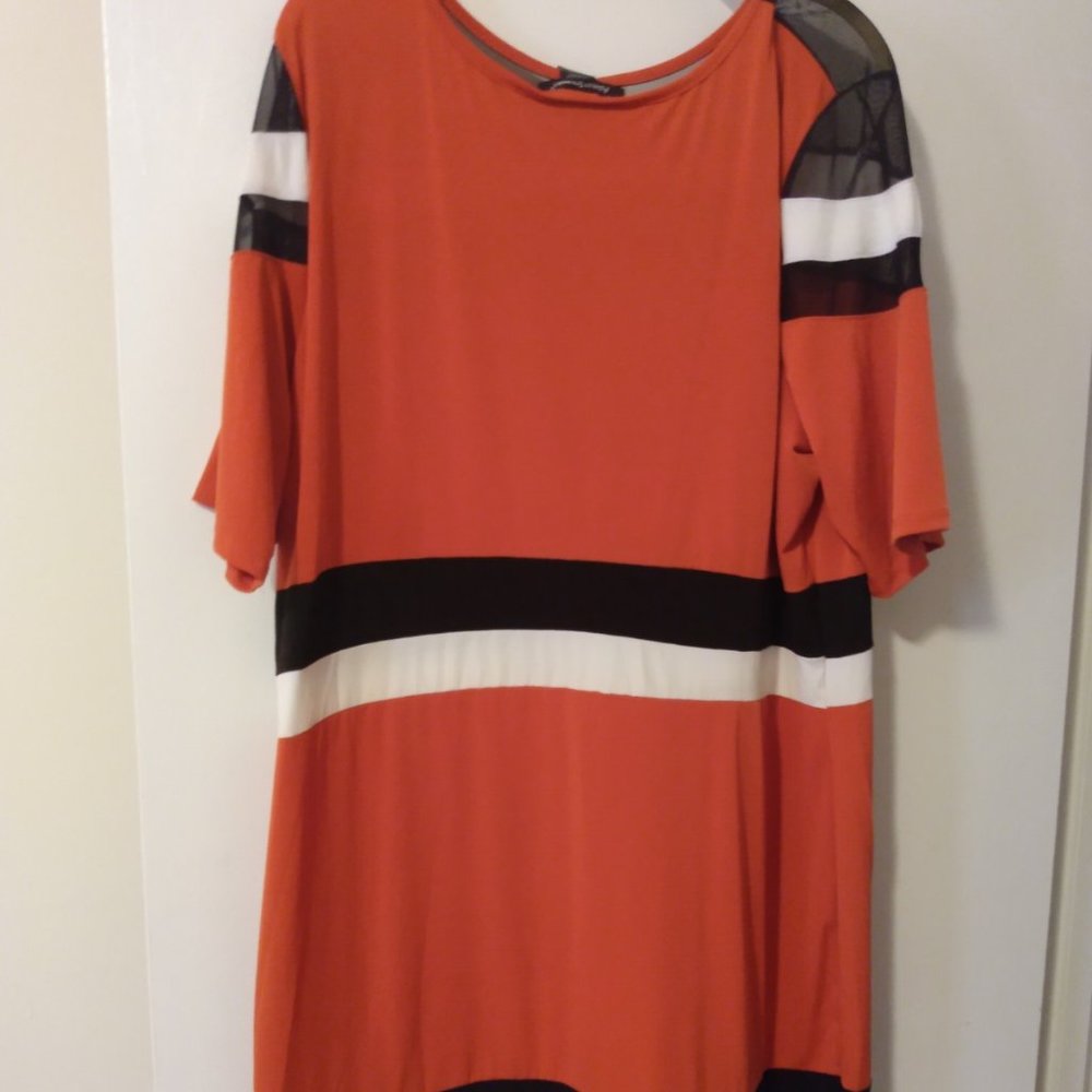 Plus Striped Sheath Dress  22/24 W  Brand New.